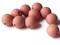 12 18mm Pink Round Wood Beads Loose Wooden Beads Vintage New Old Stock Beads